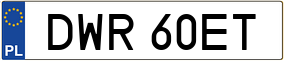 Truck License Plate